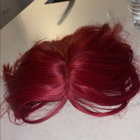 Wine Red/ Burgundy Bob Wig  12" - Picture 2 of 8